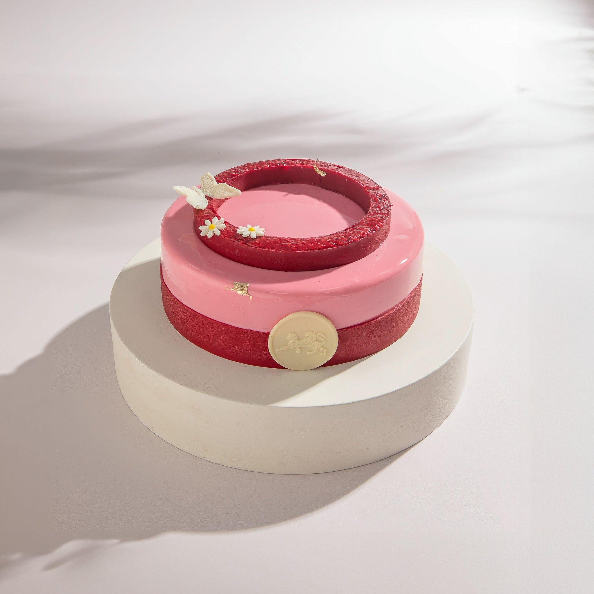 Buy Rose Lychee Raspberry Cake Online | Belagio Bangalore